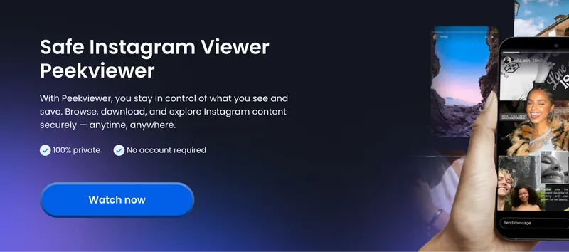 Peekviewer userspace used to browse Instagram without adding your own personal data