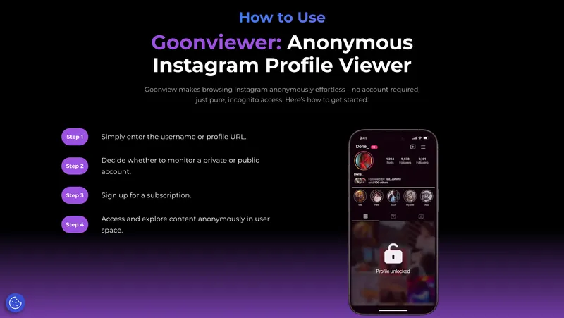 Goonview fake flow — copied from Peekviewer