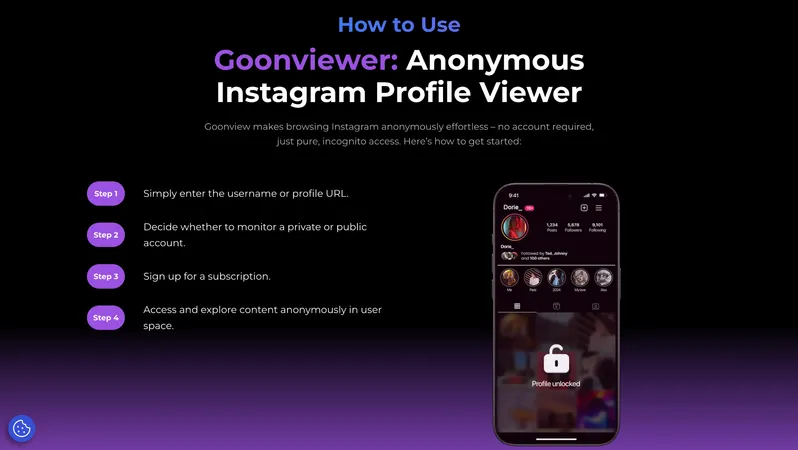 Goonview fake flow — copied from Peekviewer