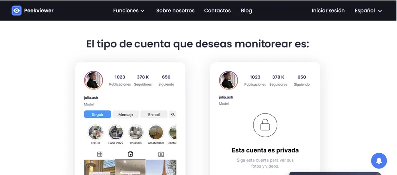 El tipo de cuenta que deseas monitorear es