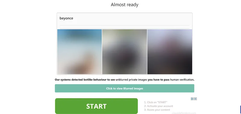 A screenshot showing the human verification process on Gwaa