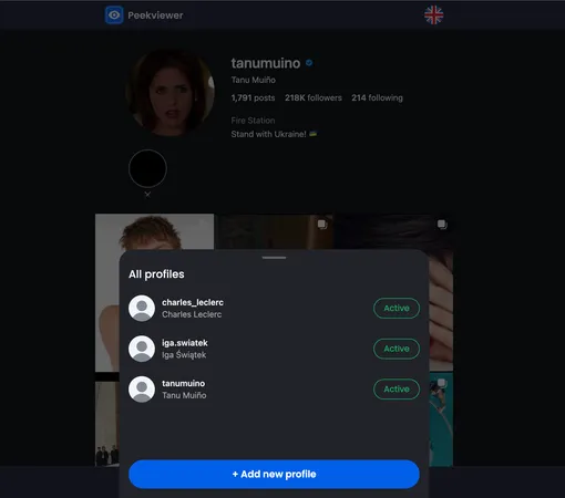 Multiple-account tracking with Peekviewer Multiple-account tracking with Peekviewer