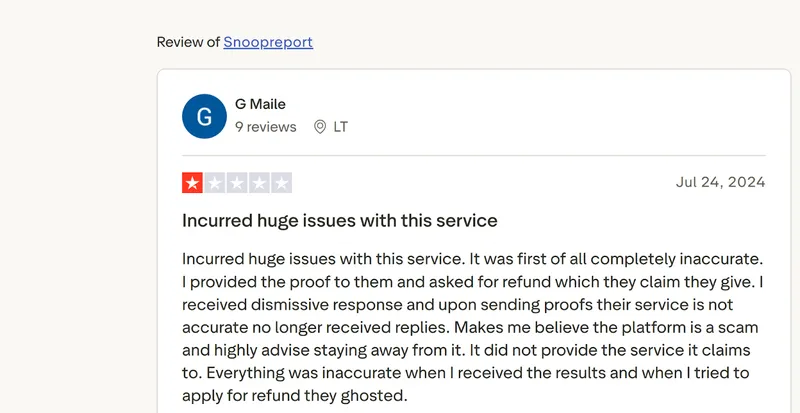 Snoopreport Reviews