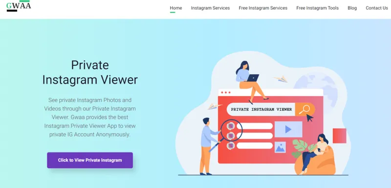 GWAA 3rd party app to view Instagram profiles GWAA 3rd party app to view Instagram profiles
