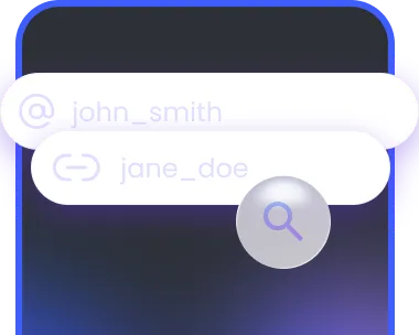 Simply enter the username or profile URL