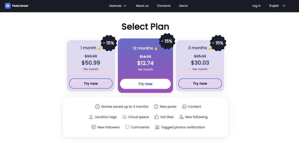 How to Use Peekviewer: subscription plan purchase